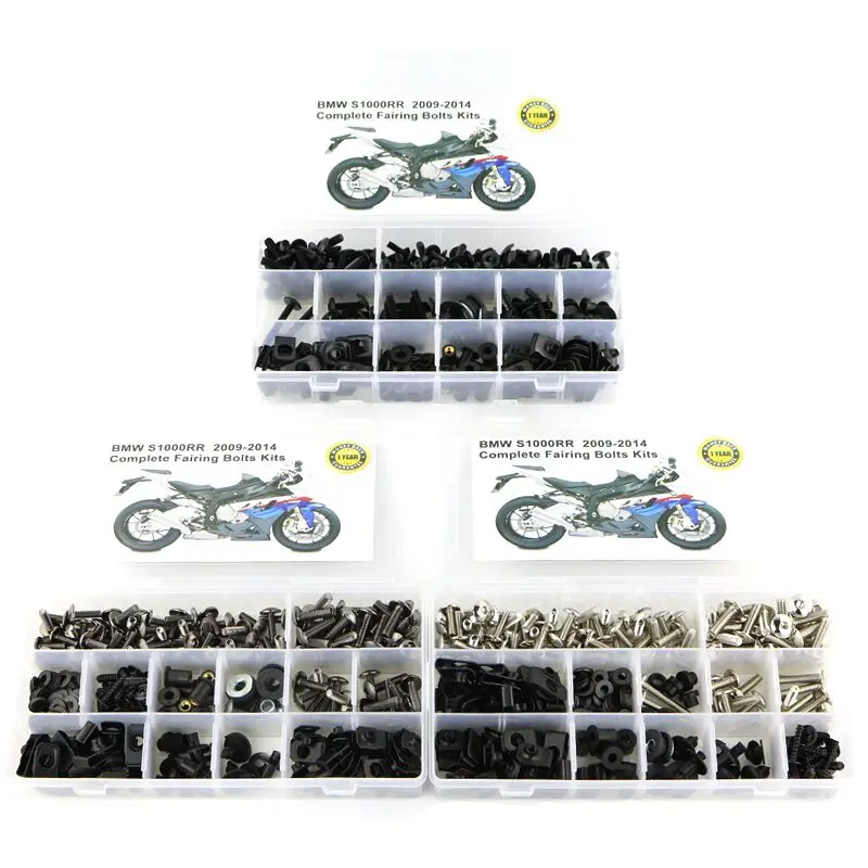 

For BMW S1000RR 2009 2010 2011 2012 2013 2014 Motorcycle Cowling Complete Full Fairing Bolts Kit Steel Fairing Clips Speed Nuts