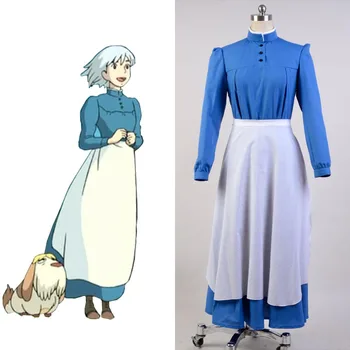

Howl's Moving Castle Costume Cosplay Sophie Full Set Uniform Dress Cosplay Costume