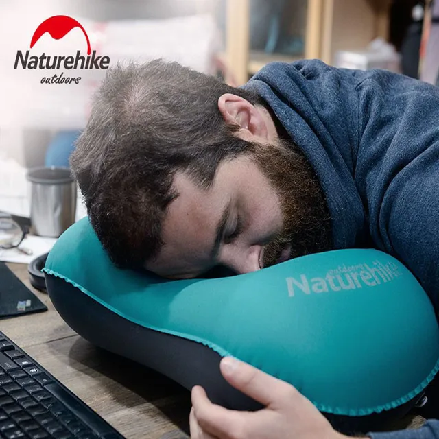 หมอนเดินทาง Naturehike Inflatable หมอนแคมป์ปิ้ง Sleeping Gear Fast แบบพกพา TPU NH17T013-Z 4