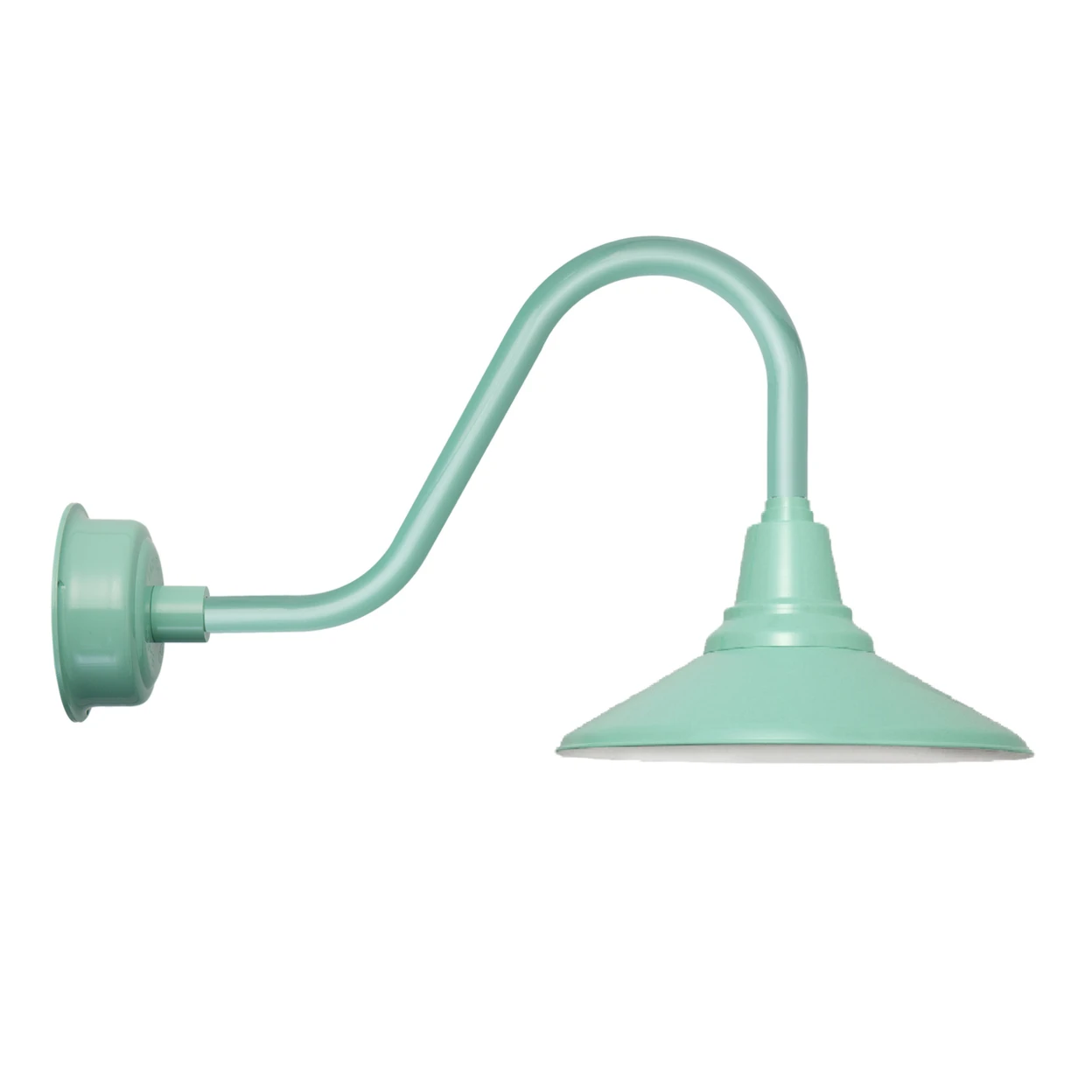 16 Rustic Calla LED Barn Light in Jade