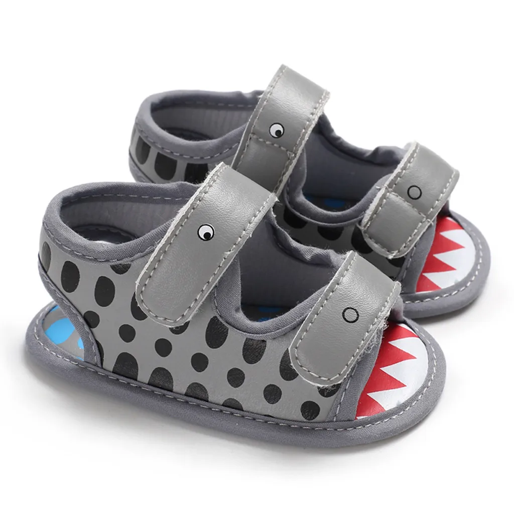 SAGACE младенческие сандалии мальчик крокодил Лето Prewalker Детские сандалии для мальчика Нескользящие Новорожденные Мальчики Детские бандажные сандалии с мягкой подошвой