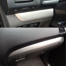 Stainless Steel interior front dashboard air control panel decorative cover trim for Toyota Land Cruiser Prado J120 2003-2009