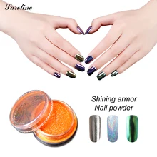 Saroline Gold Silver Sponge Stick DIY Decoration Tool Holographic Metallic Mirror Effect Chrome Powder Nail Art decorations