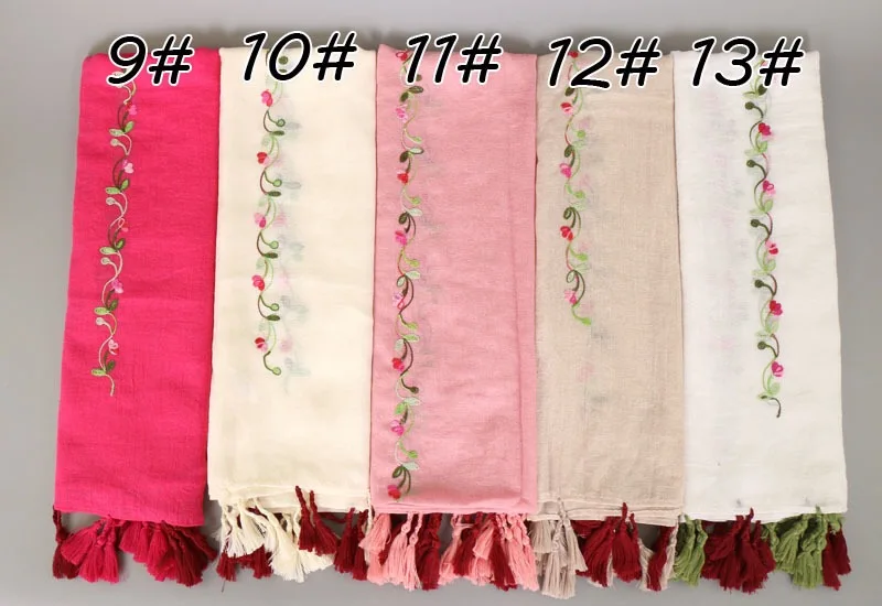 Prettry дизайн кисточкой шарф бахромой цветочный хиджаб Красочные шарфы для женские шали из пашмины печатные обертывания