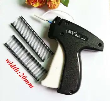 

1pcs Plastic Price Label Tag Gun +2000pcs 20mm black Barbs Price Labeller Needles Machine Set Tool Price Hanging Tag Tools