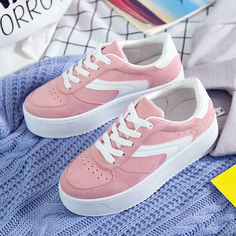 

New Women casual shoes 2018 Fashion Sneakers Women Platform Shoes Women Sneakers Brand Height Increasing Shoes Plus Size 36-41