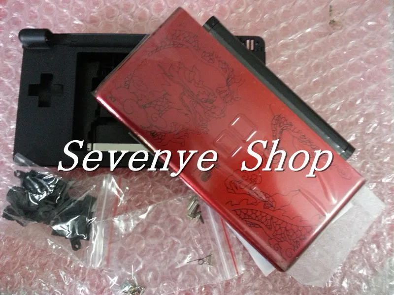 

Full set Housing Case Cover Replacement Shell China Dragon for Nintendo DS Lite NDSL Shell Case with Buttons Kit