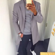 Модные мужские пальто, зимнее теплое приталенное пальто, куртка с длинным рукавом, верхняя одежда, Пиус размер, куртки 4M02