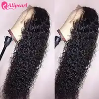 13x6 Deep Part Curly Lace Front Human Hair Wigs For Black Women Pre Plucked 180 250 Density Brazilian Virgin AliPearl Hair Wigs