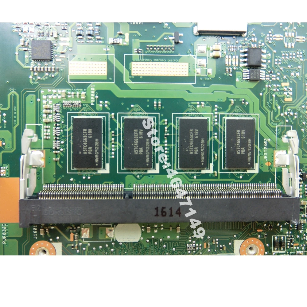 X556UA/X556UJ i3-6100 Процессор 4 Гб DDR3L Материнская плата Asus X556UA X556UJ X556U X556UB Материнская плата ноутбука тестирование