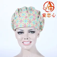 NOVO Ai Lianxin100 % algodão mulheres bonés bonés cirúrgicos médicos com sweatband ALX-156