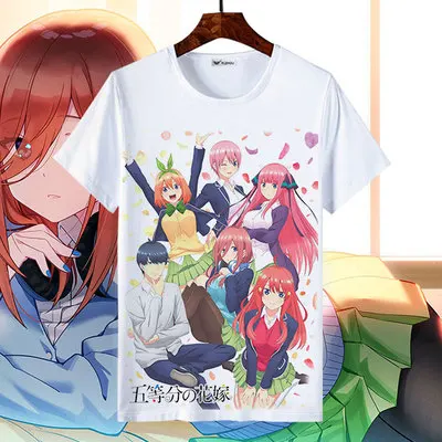 Аниме Gotoubun no Hanayome The quintestinal Quintuplets Nakano Ichika футболка Косплей Nakano Ichika футболка безрукавки "Аниме" унисекс - Цвет: 04