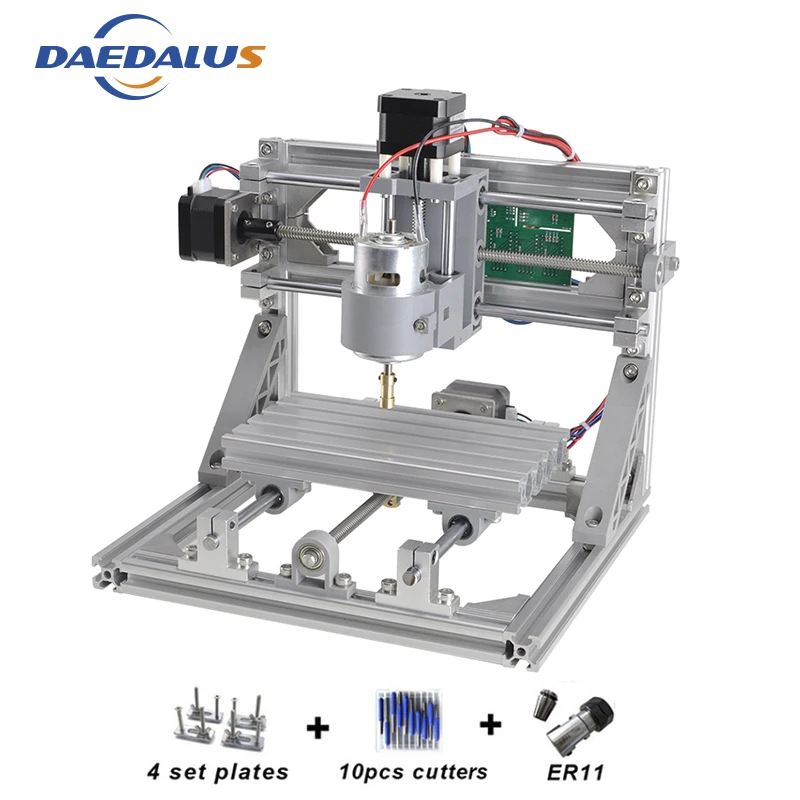 

CNC Wood Router DIY 1610 Machine 3 Axis Mini DIY PCB Milling Machine Wood Carving Engraver 500MW Laser With GRBL Control