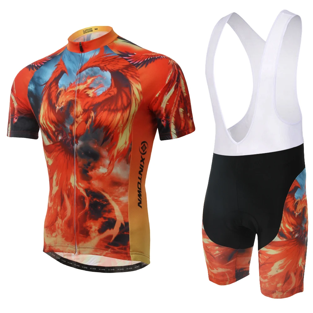 2015 summer style Phoenix pattern short-sleeved Cycling Jersey men Wear underwear Wicking S-XXXL XT fh014 | Спорт и развлечения