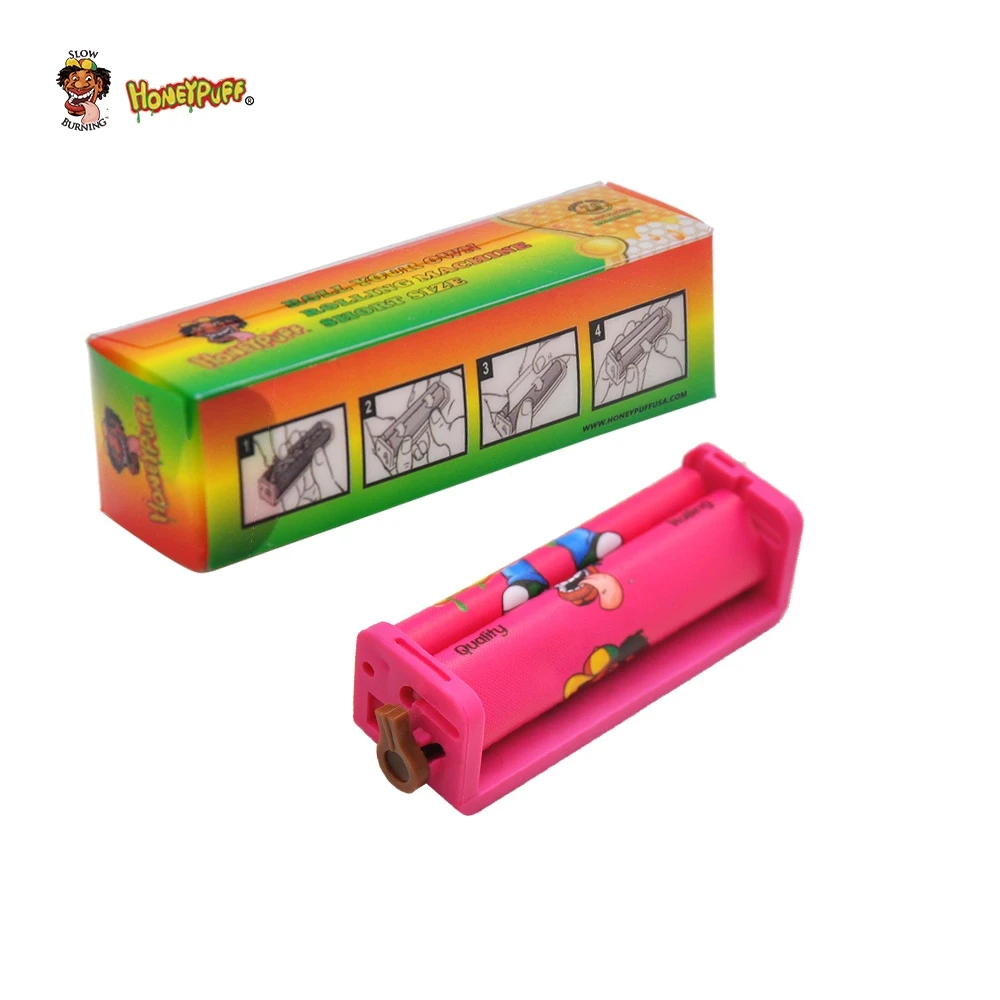 

HONEYPUFF Plastic Cigarette Rolling Machine Suitable 70MM Normal Paper Manual Tobacco Button Adjust Smoking Roller Paper Size