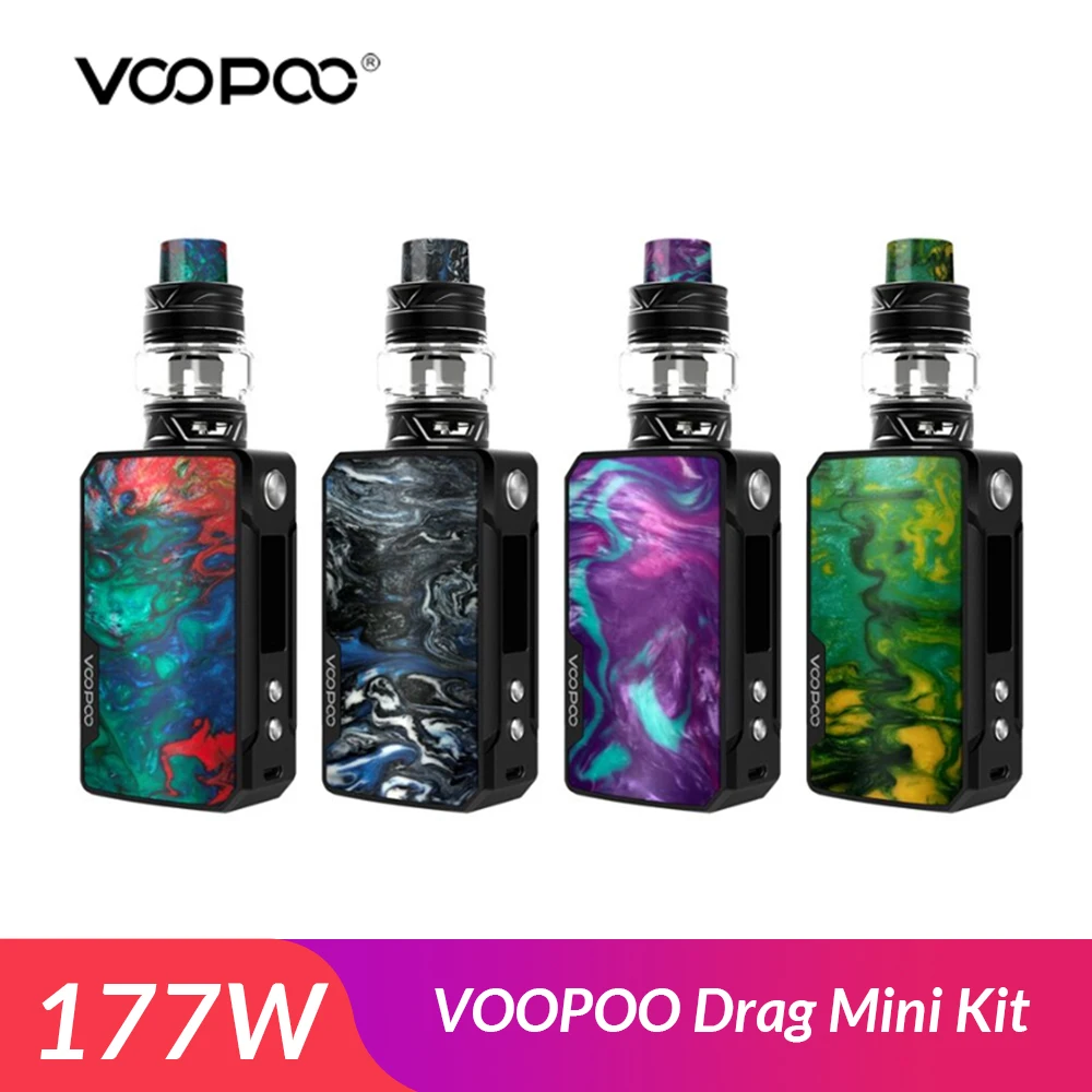 Оригинальный набор VOOPOO Drag Mini 177 Вт + бак Uforce T2 5 мл встроенный аккумулятор 4400 мАч