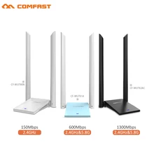 COMFAST 150/600/1300Mbps высокое Мощность Беспроводной WiFi USB адаптер двойная антенна Wi-Fi сетевая карта USB двухдиапазонный Wi-Fi приемник