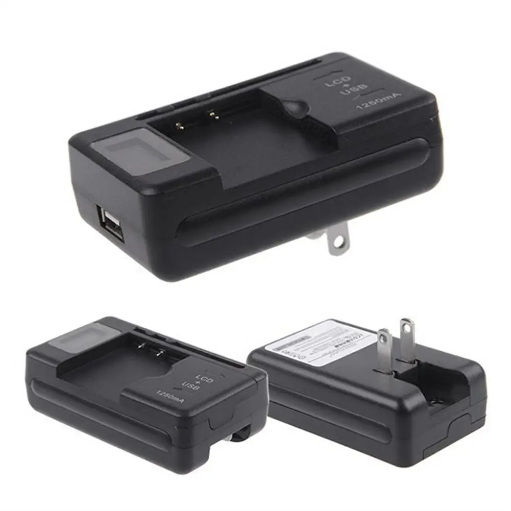 

Universal LCD Indicator Screen Mobile Battery Charger with USB-Port for Phones