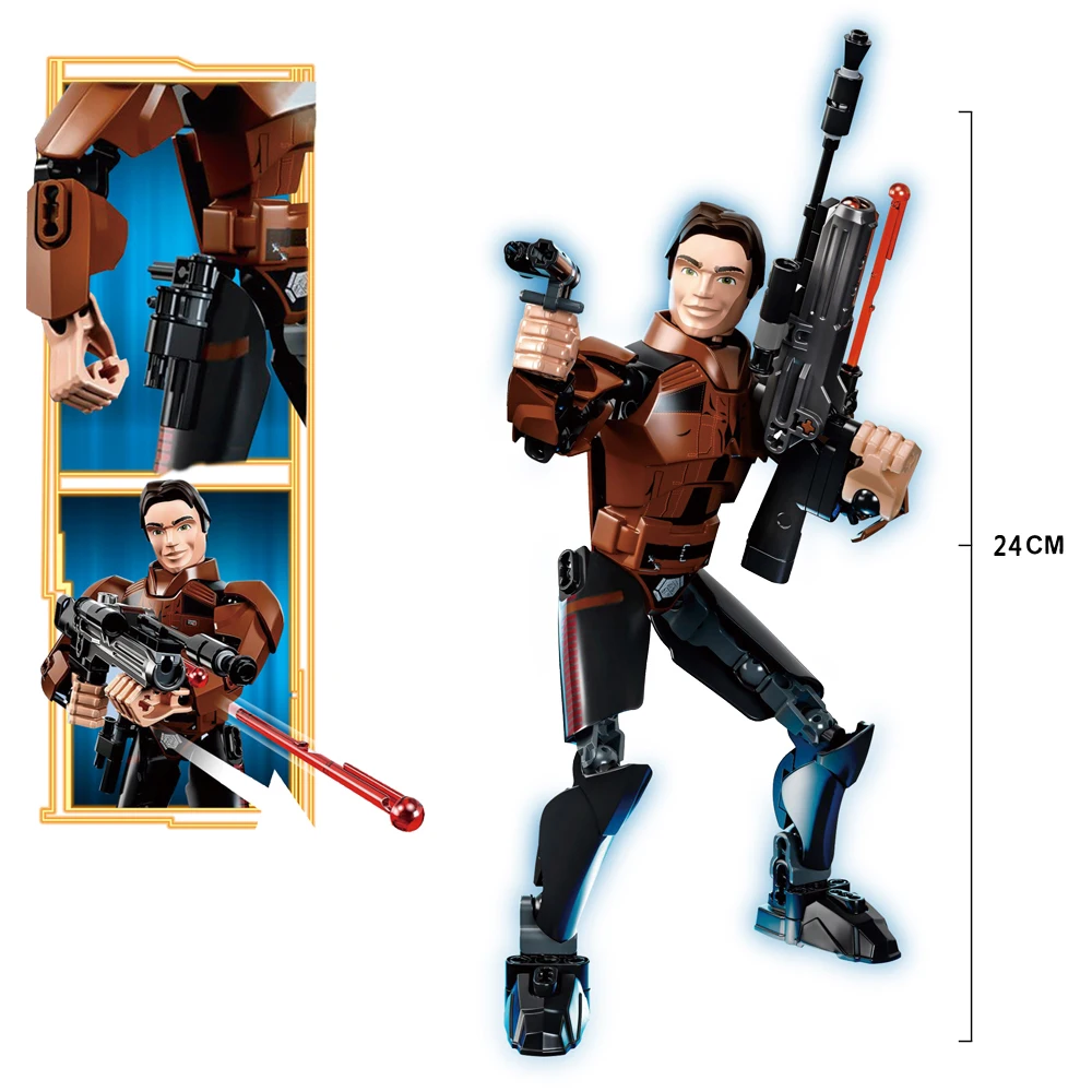 Star War The Last Jedi Buildable Figure Darth Vader Rey Kylo Ren Luke Skywalker Building Block Toy compatible with legoings