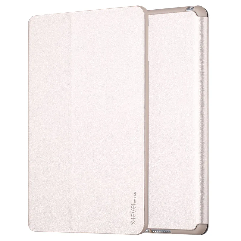 X-Level книга кожаные флип-Чехлы для Apple iPad мини 1/2/3 Премиум ультра тонкий бизнес спящий Wakup кожаный чехол - Цвет: Золотой