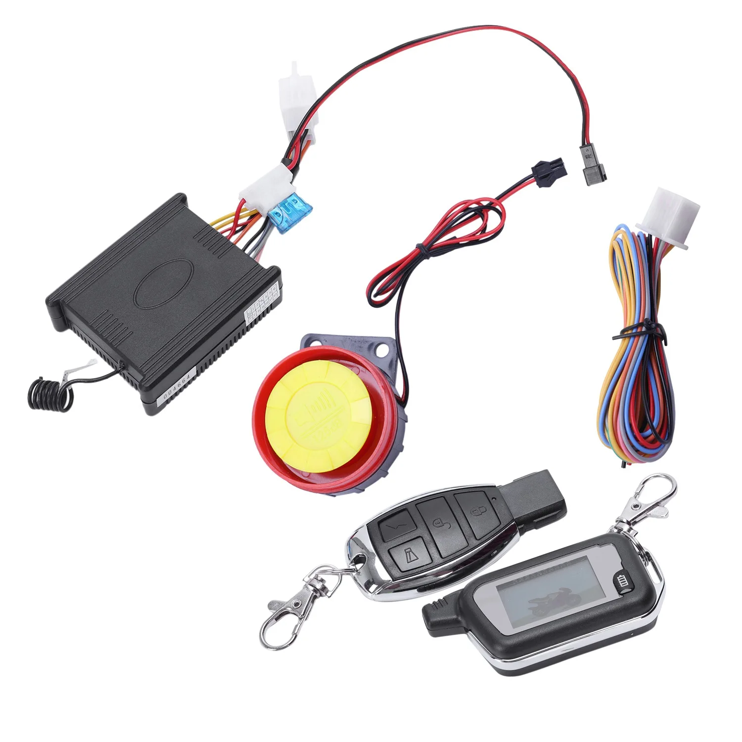 12V Motorcycle Visible Two-Way Burglar Alarm 433Mhz Alarm