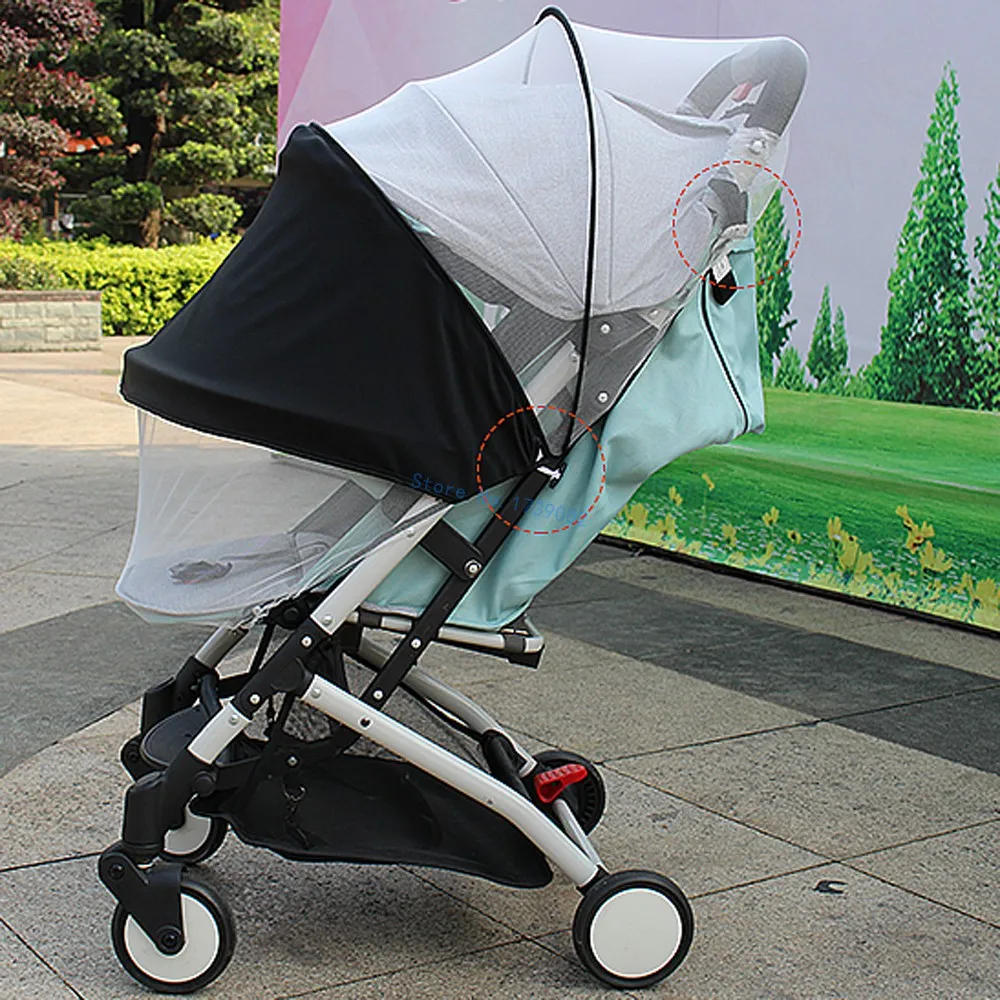 baby trend jogging stroller accessories 2 In 1 Mosquito Net Stroller Sun Shade For Babyzen Yoyo Baby Strollers Pram Accessories baby stroller accessories girly