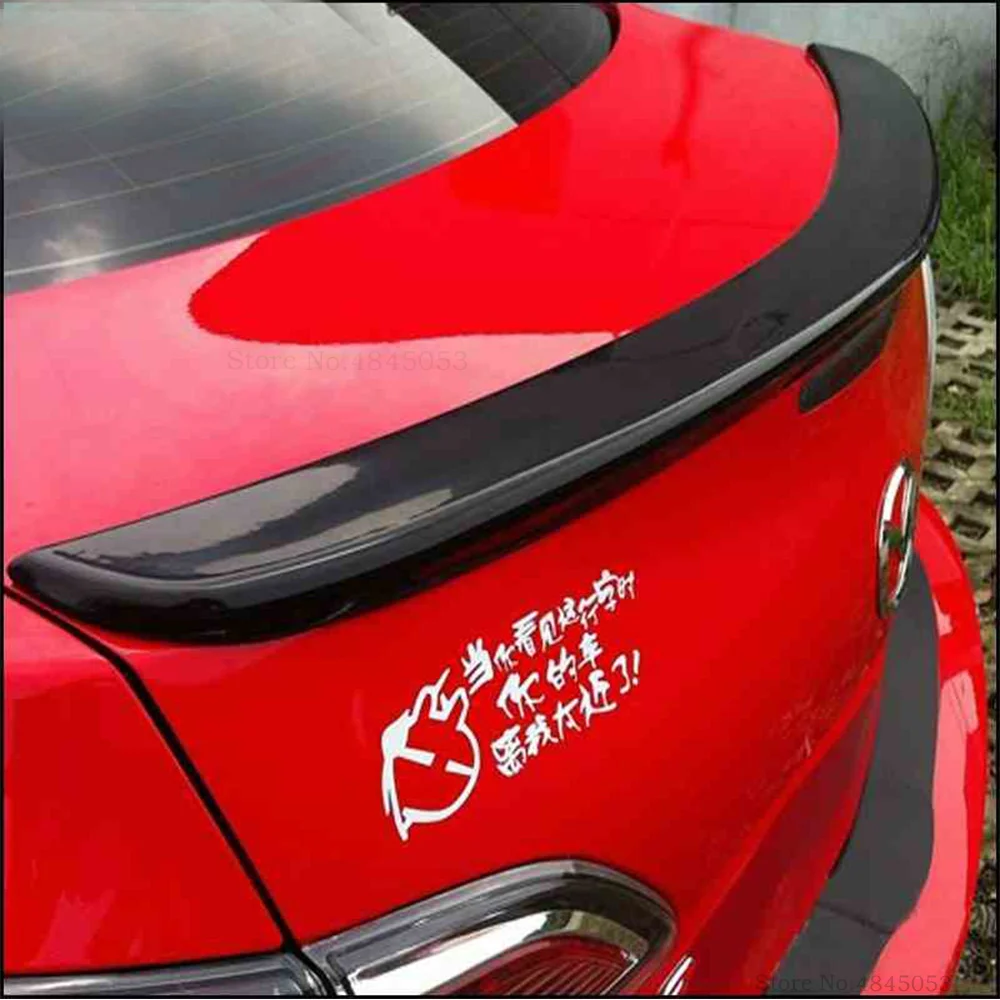 AITWATT белый задний спойлер для Mazda 3 M3 2011 2012 2013 2014 2015 ABS неокрашенный багажник крыло
