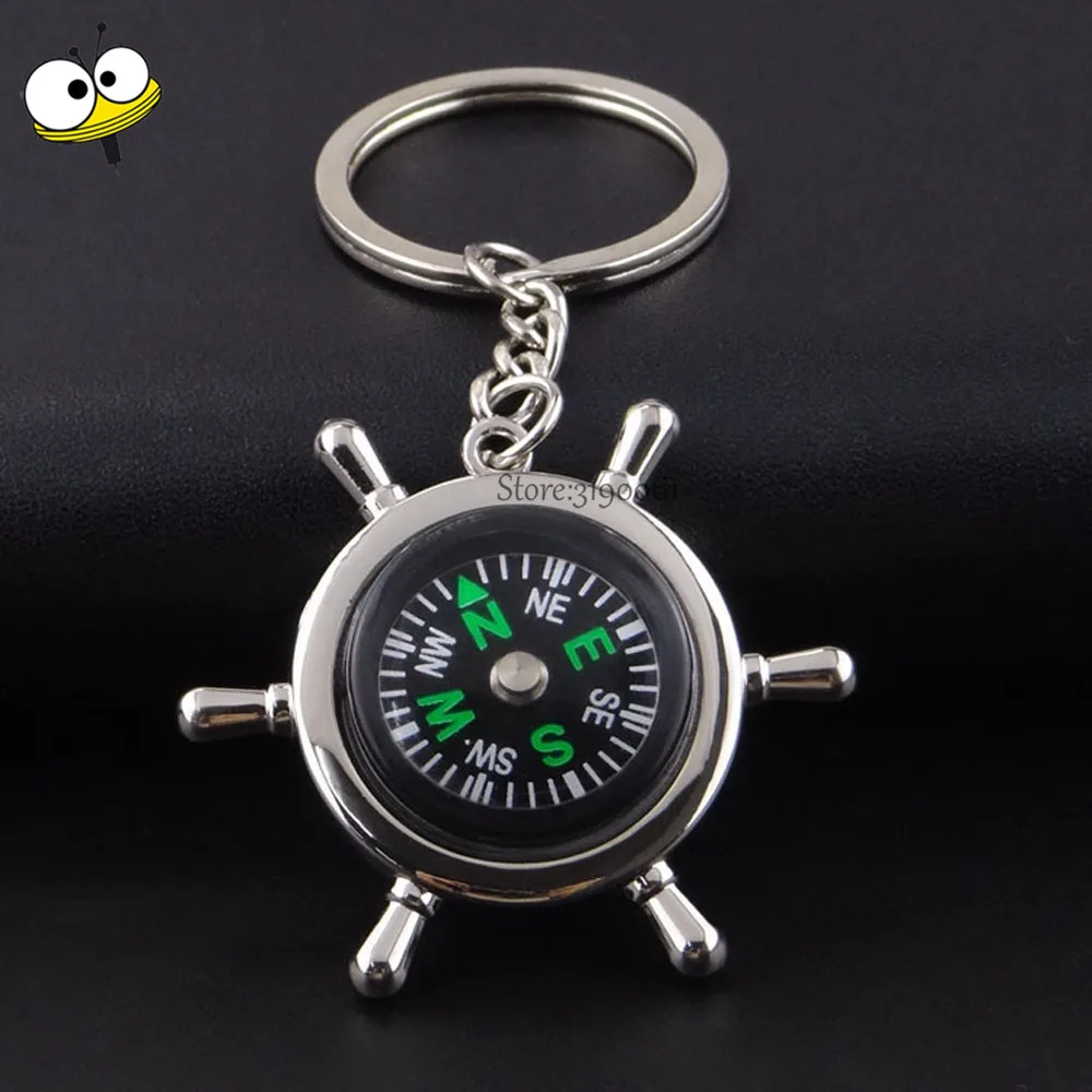 

Gift Rudder Compass Keychain Auto Car Key Ring Key Holder Car Accessories for Honda Hyundai Nissan Audi BMW Ford VW Subaru Dodge