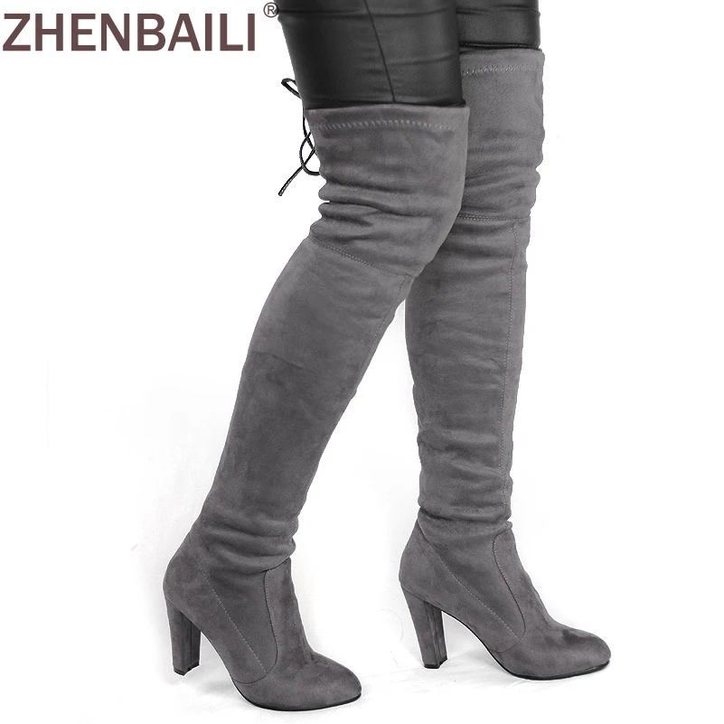 8 Colors Spring Autumn Fashion Woman Boots Slim Thigh High Heel Boot
Sexy Over the Knee Boots for Women Overknee Shoes