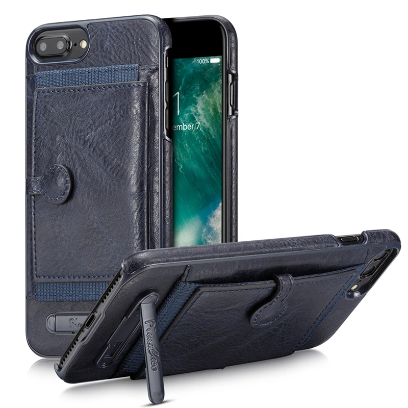 Для iPhone 6S в стиле ретро из натуральной кожи Kickstand чехол для 6 7 8 Plus X Xs телефона