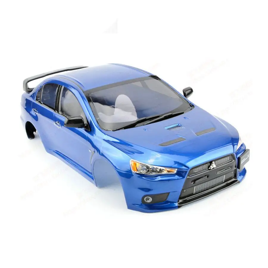 Новинка 1/10, дорожный корпус, 1:10, Радиоуправляемый автомобиль, mitsubiisuu EVO X, готовый ПК, Окрашенный корпус с наклейкой для Kyosho HPI Tamiya