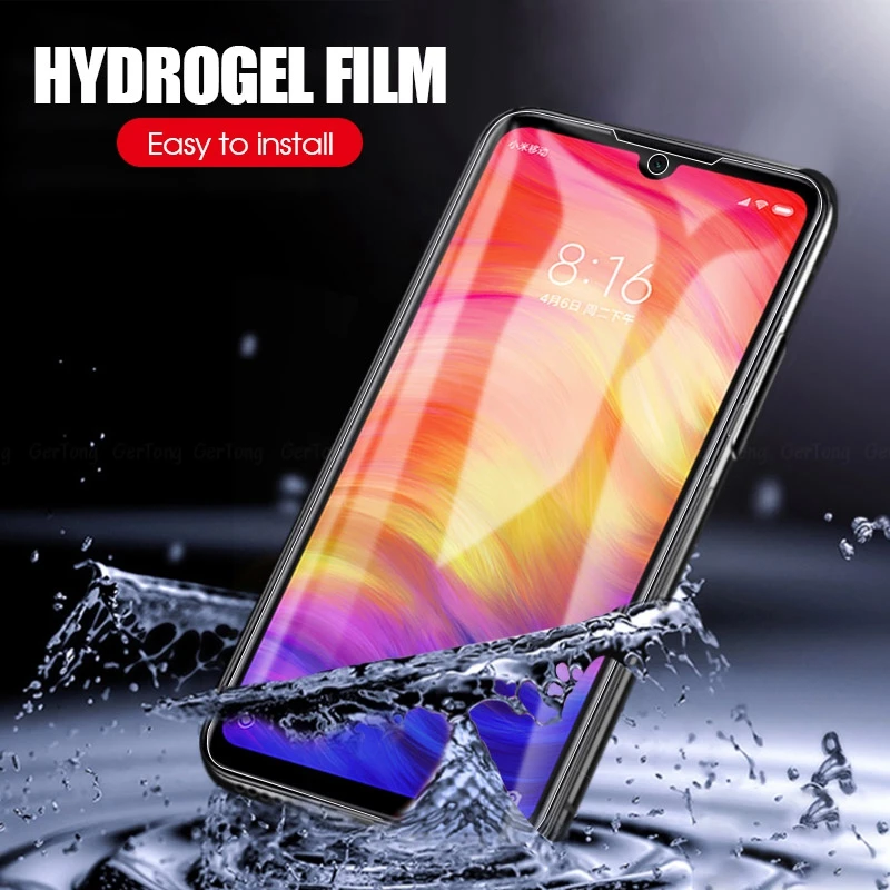2 шт./лот 9D мягкая Гидрогелевая пленка для Xiaomi redmi note 7 pro полная защитная пленка на redmi 7 Защитная прозрачная крышка