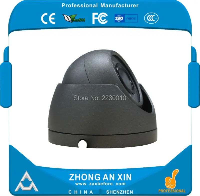 ZhongAnXin CVBS 700TVL инфракрасная металлическая мини купольная Автомобильная камера