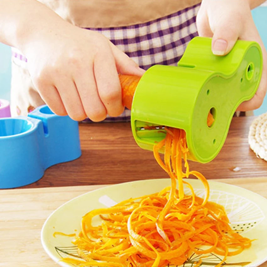 NEW Spiralizer Premium Vegetable spiral slicer +Sharpener Fruits Grater