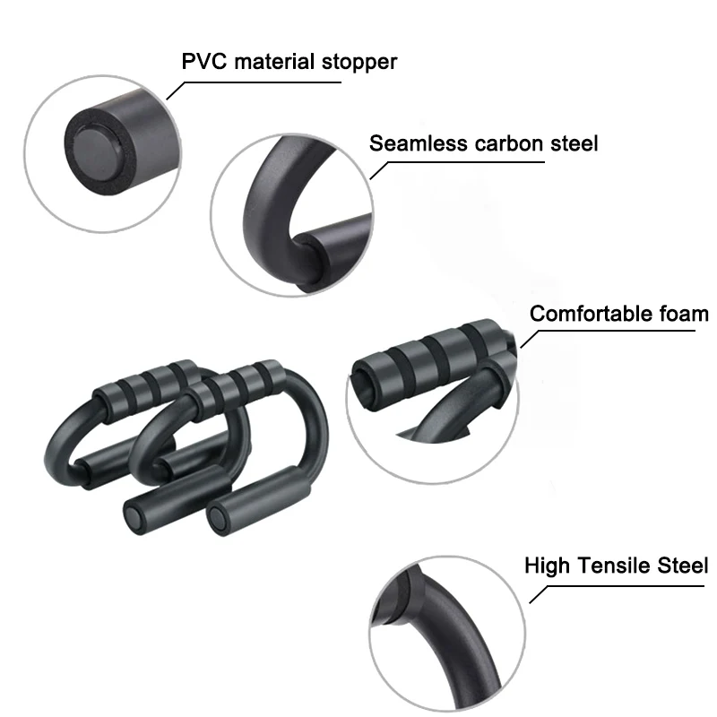 Домашний Тренажерный Зал грудь фитнес пуш-ап стойки бар мышцы тренажер s-образный пуш-ап стойка упражнения Бодибилдинг оборудование профессиональный