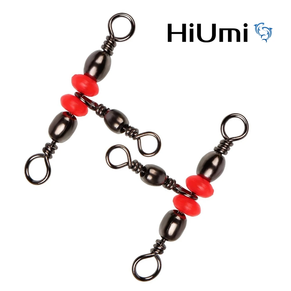 HiUmi 25 шт. 3 сторонняя латунная вращающаяся бочка поворотная рыболовная леска