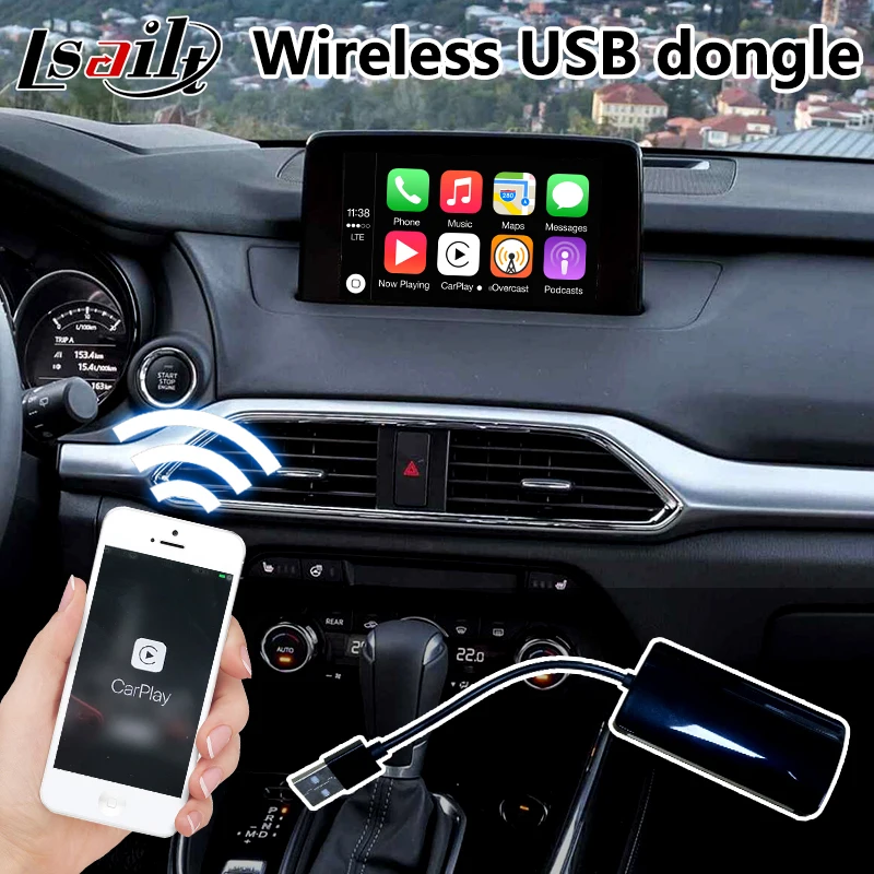 

Wireless USB CarPlaye Dongle for Lexus Mazda android video interface