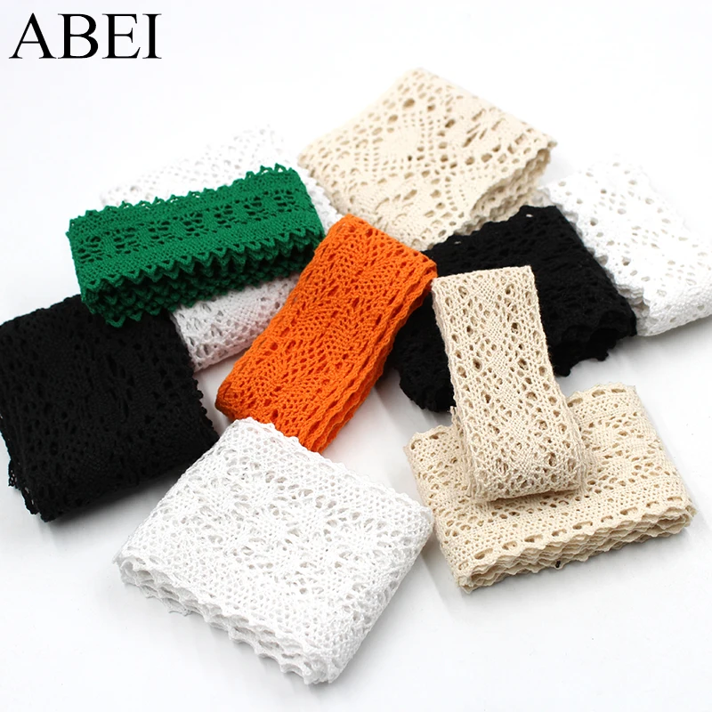 

5yards/lot Various Colors Cotton Lace Trimming Garment Apparel Curtain Edge Wrap Embellishment Diy Wedding Crafts Scrapbooking