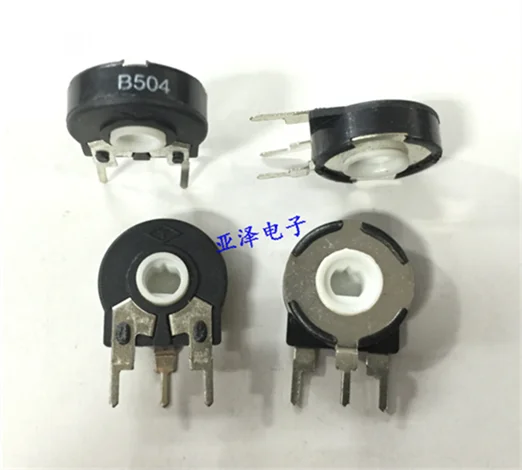 

5PCS/LOT Potentiometer PT15-500K adjustable potentiometer vertical adjustable adjustable oval hole