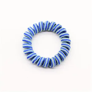 DarkBlue 10 шт./лот) Детские канатные телефонные кольца для девочек, эластичные резинки для волос, милые детские резинки, корейский стиль, аксессуары для волос - Цвет: DarkBlue