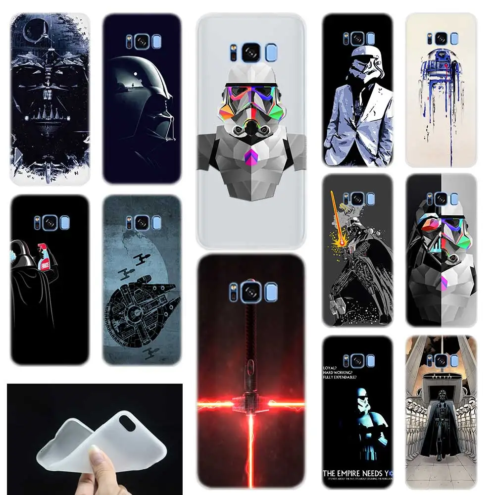 

film series Star Wars design Soft Silicone Phone Back Case Cover For Samsung Galaxy S6 S7 Edge S8 S9 S10 plus E Note 8 9 10 pro
