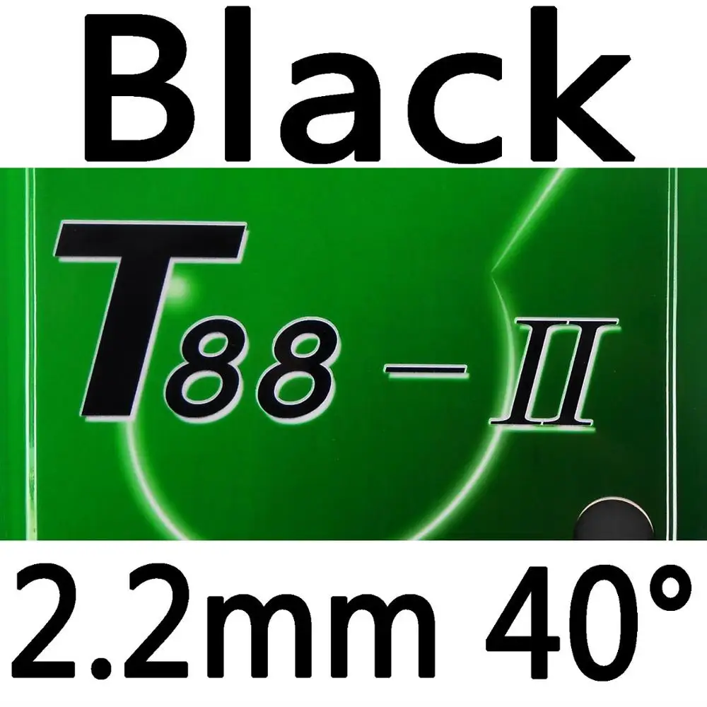 Black 2.2mm H40 Sanwei T88-II(T88-2, T88 2) pips-in настольный теннис/pingpong Резина с губкой - Цвет: Black 2.2mm H40