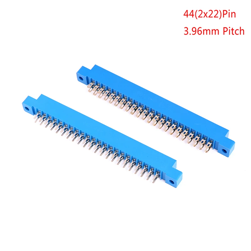 

1pc PCB Card Edge Connector Dual 2 X 22 PIN 44 Pin 3.96mm Gold Slot Solder Socket