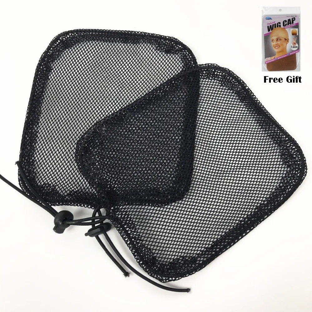 

2Pcs/Lots Wig Caps For Making Ponytail Black Color High 2019 Net Guleless Hairnet Hair Bun Nets Best Quality Ponytail Hairnets