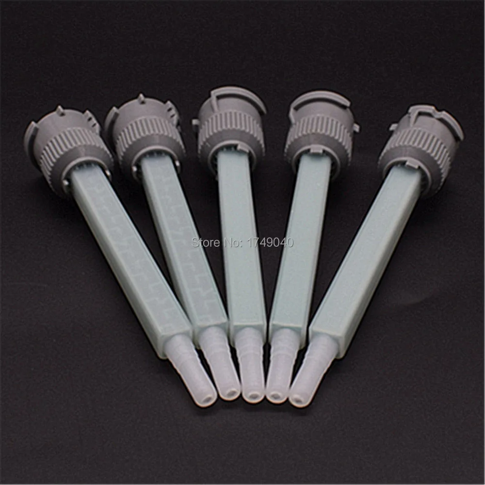 

5pc Epoxy Resin Adhesive Applicator Static Mixer Mixing Nozzle Mix Ratio 1:1 AB Glue Gun Mixed Tube Square Static Mixing Nozzle