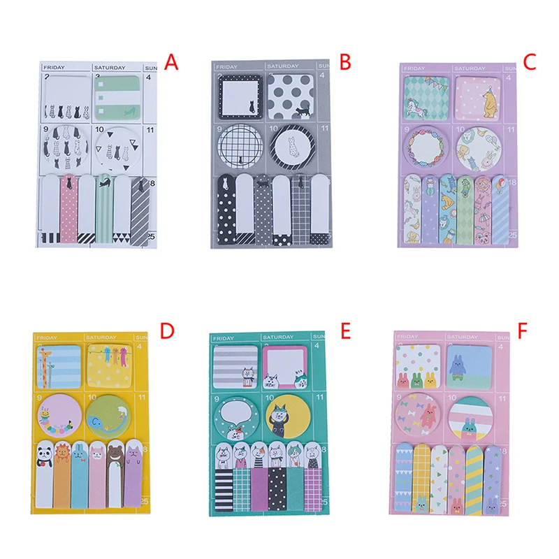 Cartoon Cat Note For Kids Students Gift Stationery School Mini Cute Kawaii Panda Memo Pad Paper Stickers Scrapbooking