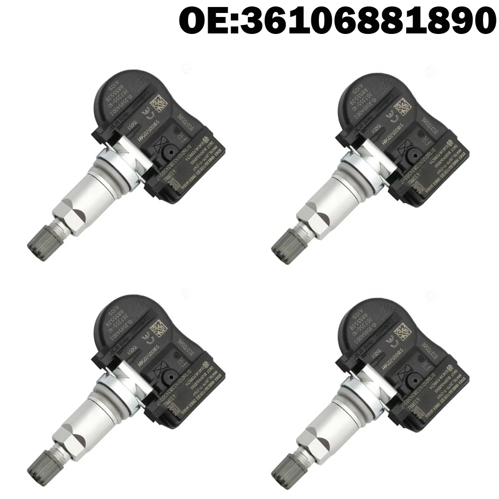 

4 PCS Car TPMS Tire Pressure Monitor Sensor System 36106881890 for BMW X5 F15 F85 X2 F39 X1 F48 X6 F16 F86