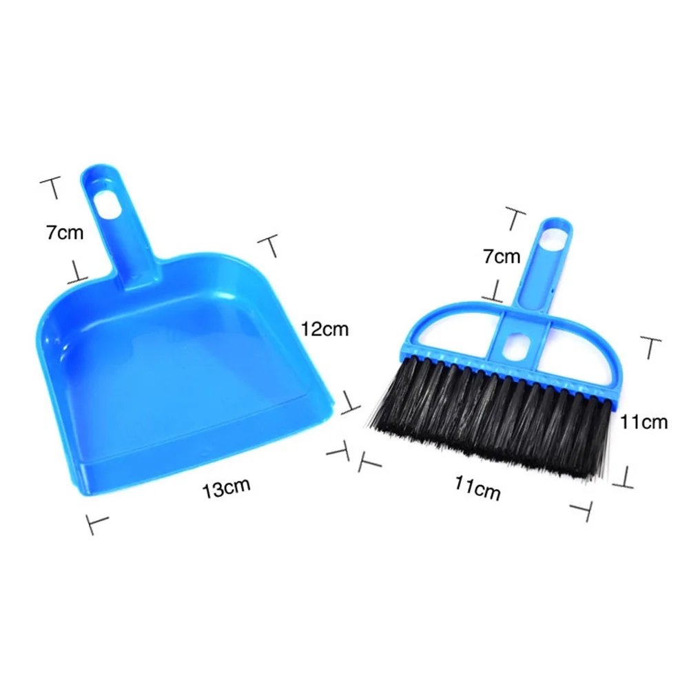 practical Durable And Cheap Mini Desktop Sweep Cleaning Brush Keyboard Brush Desktop Sweep Two-Piece Set Small Broom Dustpan Set