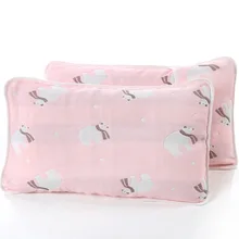 Детские хлопковые 6 слойное газовое наволочка с рисунком героев из мультфильма для малышей наволочка для малышей впитывающие пот дышащие конверт наволочка