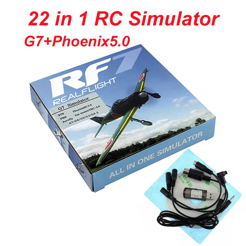 Радиоуправляемый летный симулятор 22 в 1 8 USB моделирование для Realflight поддержка G7.5